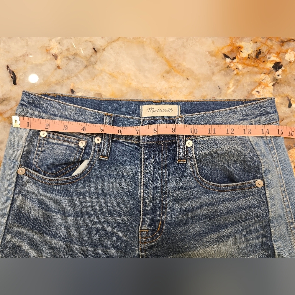 Madewell Cruiser Straight Crop Jeans  Pieced Edition Size 26 - Picture 6 of 11